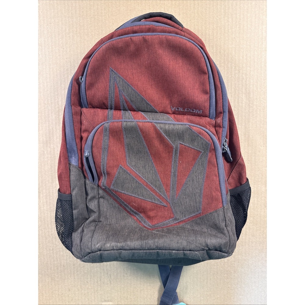 Volcom Backpack Men's Orangish-red Embroidered Stone Design